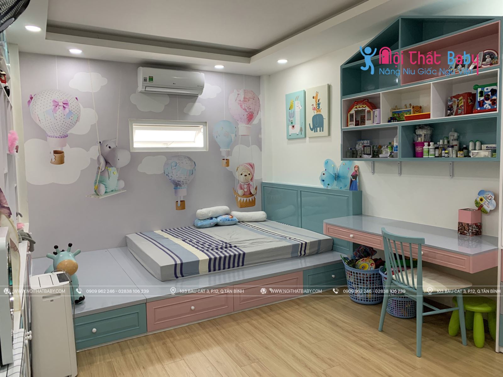 Công trình thực tế phòng ngủ baby nhà chị Thảo - Phú Nhuận